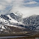 Huayna Potosi as seen from Chacaltaya, Bolivia