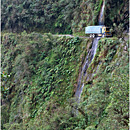 Mountainbike Downhill on the Death Road (Camino de la Muerte, La Cumbre, La Paz, Yolosa, Coroico, Yungas, Bolivia