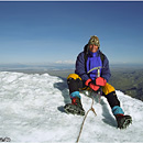 Climbing Huayna Potosi, Summit, La Paz, Bolivia