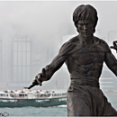 Bruce Lee statue, Tsimshatsui, Hong Kong