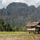Karst cliffs near Vang Vieng, Laos