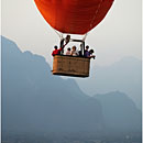 Balloon over Vang Vieng, Laos