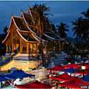 Haw Pha Bang, Luang Prabang, Laos, Night Market, Royal Palace