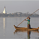 Taungthaman Lake, Amarapura, Mandalay, Myanmar, Burma