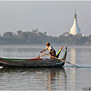 U Bein Bridge, Amarapura, Myanmar