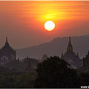 Sunset over Ananda Temple, Bagan, Myanmar