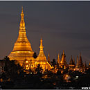 Dusk @ Shwedagon Paya, Yangon, Myanmar, (Burma)