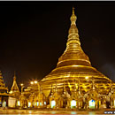 Shwedagon Paya @ night, Yangon, Myanmar 