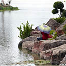 Kandawgyi lake, Yangon, Myanmar