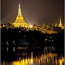 Shwedagon Paya as seen from Kandawgyi Lake, Myanmar