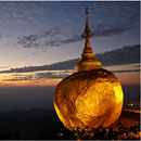 Sunset @ Golden Rock (Kyaikhtiyo), Myanmar
