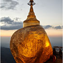 Golden Rock Sunset, Kyaiktiyo, Myanmar