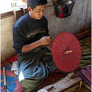 Bamboo Umbrella Maker, Pindaya, Myanmar