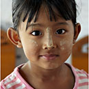 Burmese girl, Pindaya, Myanmar