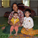 Mountain tribe family, Kalaw, Myanmar