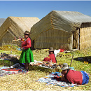 Uros @ Islas flotantes, Lago Titicaca, Peru