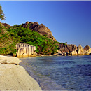 Sunset @ Anse Source D'Argent, La Digue, Seychelles