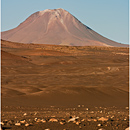 Moon over Chilean Altiplano