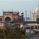 Taj Mahal and South Gate, Agra, India