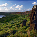 Inner Crater of Rano Raraku, Rapa Nui