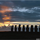 Sunrise at Ahu Tongariki, Rapa Nui